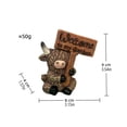 thumbnail image 2 of Highland Cow Figurine Highland Cow Bathroom Decor Stylish Farmhouse Accent for Home Bathroom Bedroom Kitchen Desk and Shelf Ornament, 2 of 5