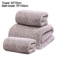 thumbnail image 2 of Luxury Bath Towel & 2 Washcloths for Ultimate Shower Experience Super Absorbent 3-Piece Towel Set, 2 of 5