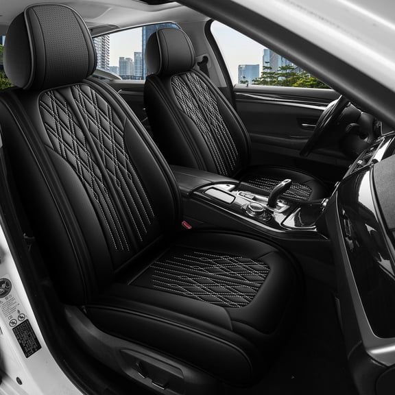 BaiCH Seat Covers for Subaru Outback 2010-2026 | 5-Seats Leather Seat Covers, Easy to Install Automotive Seat Covers Full Set (Full Set, Black)
