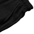 thumbnail image 6 of Ceisia Men's Linen Blend Wide Leg Pants Elastic Waist Drawstring Breathable Loose Fit Summer Beach Trousers Black S Gifts for Father, 6 of 9
