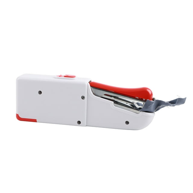 Portable Sewing Machine,Handheld Sewing Machine Red Small Sewing Machine Hand Sewing Machine Sturdy Construction