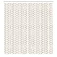 thumbnail image 2 of Ambesonne Art Deco Shower Curtain, Little Triangles Art, 69"Wx84"L, Dark Sand Brown White, 2 of 4