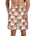 thumbnail image 1 of Balery Santa Claus bells Traje de Baño Estilo Hawaiano para Hombre, Shorts de Secado Rápido con Bolsillos-XX-Large, 1 of 6