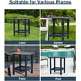 thumbnail image 6 of Wubio 19'' Adirondack Side Table, Rectangular HDPE End Table, Weather Resistant and Easy Maintenance, Dark Blue, 6 of 16