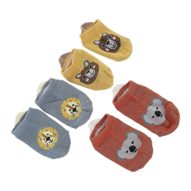 Comfortable Low-cut Non-slip Socks For Babies M Size Assorted Color Perfect For Indoor Pairs