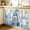 Blue, variant on Blue Gnomes Christmas Small Sink Skirt 10"Wx11"L,Dustproof Under Sink Curtain with Self Adhesive Tape,Xmas Snowflake Hello Winter Cabinet Curtain Cover for Bathroom Vanity,Kitchen Storage Shelf,RV