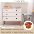 thumbnail image 5 of Uxcell 8 Pack Round Wood Drawer Knob, 1.26" x 0.98" Self-Tapping Solid Wood Handle Round Cabinet Knob Mushroom Shape Wooden Knobs for Furniture Dresser Wardrobe, Brown, 5 of 6