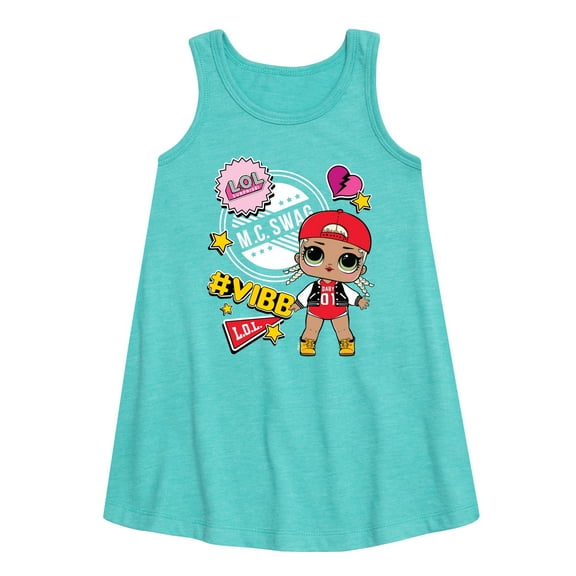 LOL Surprise! Dolls - M.C. Swag Vibe - School Doll - Toddler & Youth Girls A-line Dress