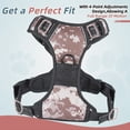thumbnail image 3 of No Pull Dog Harness - Xl Size | Reflective Nylon Adjustable Pink Harness for Pet | GOLDENROW, 3 of 6