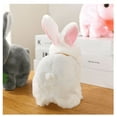 Electric Rabbit Toy Plush Bunny Battery Operated Hopping Animal Rabbit ...