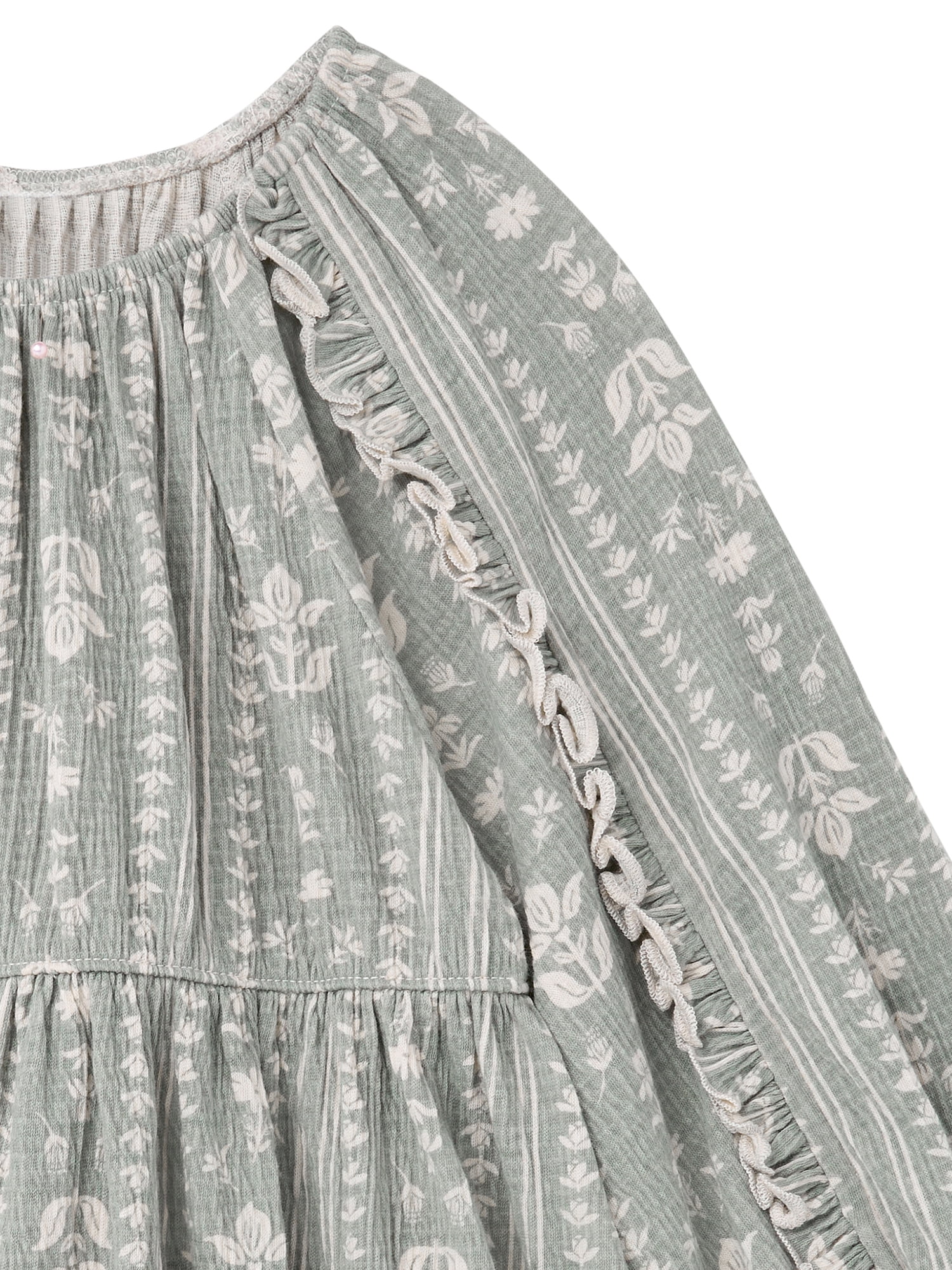 Modern Moments by Gerber Toddler Girl Dress with Ruffle, Sizes 12 Months - 5T
