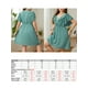 thumbnail image 3 of Vestido de talla grande para mujer Vestido informal de manga corta con volantes y cuello en V CACAGOO Vestido, 3 of 7