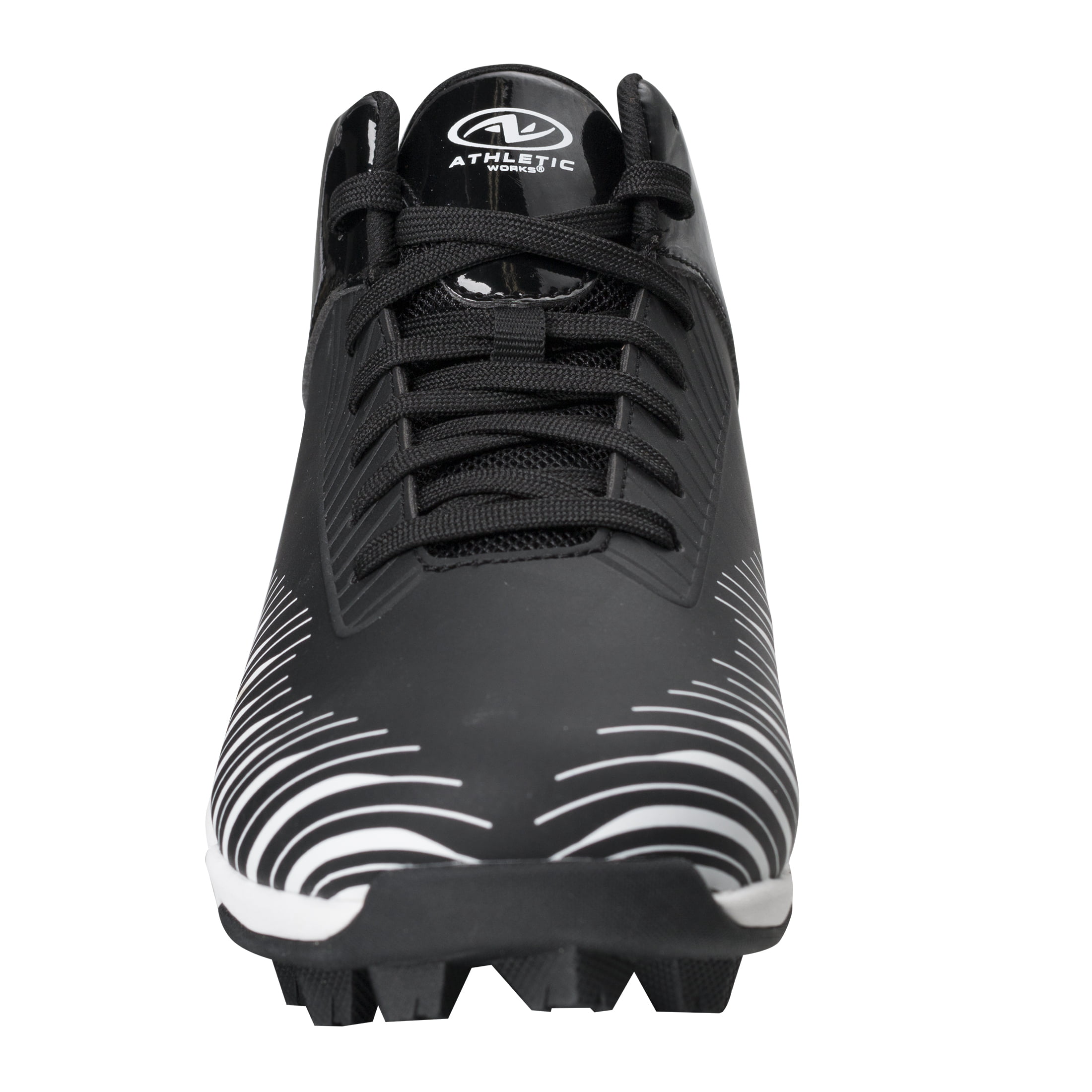Athletic Works Soccer Football Cleats Youth Boys 6 EUR 38.5 black white NWT New 