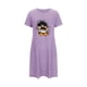 thumbnail image 4 of Camisón corto de talla grande para mujer, camisón de manga corta con estampado de pecho a la moda, camisón para mujer, 4 of 5