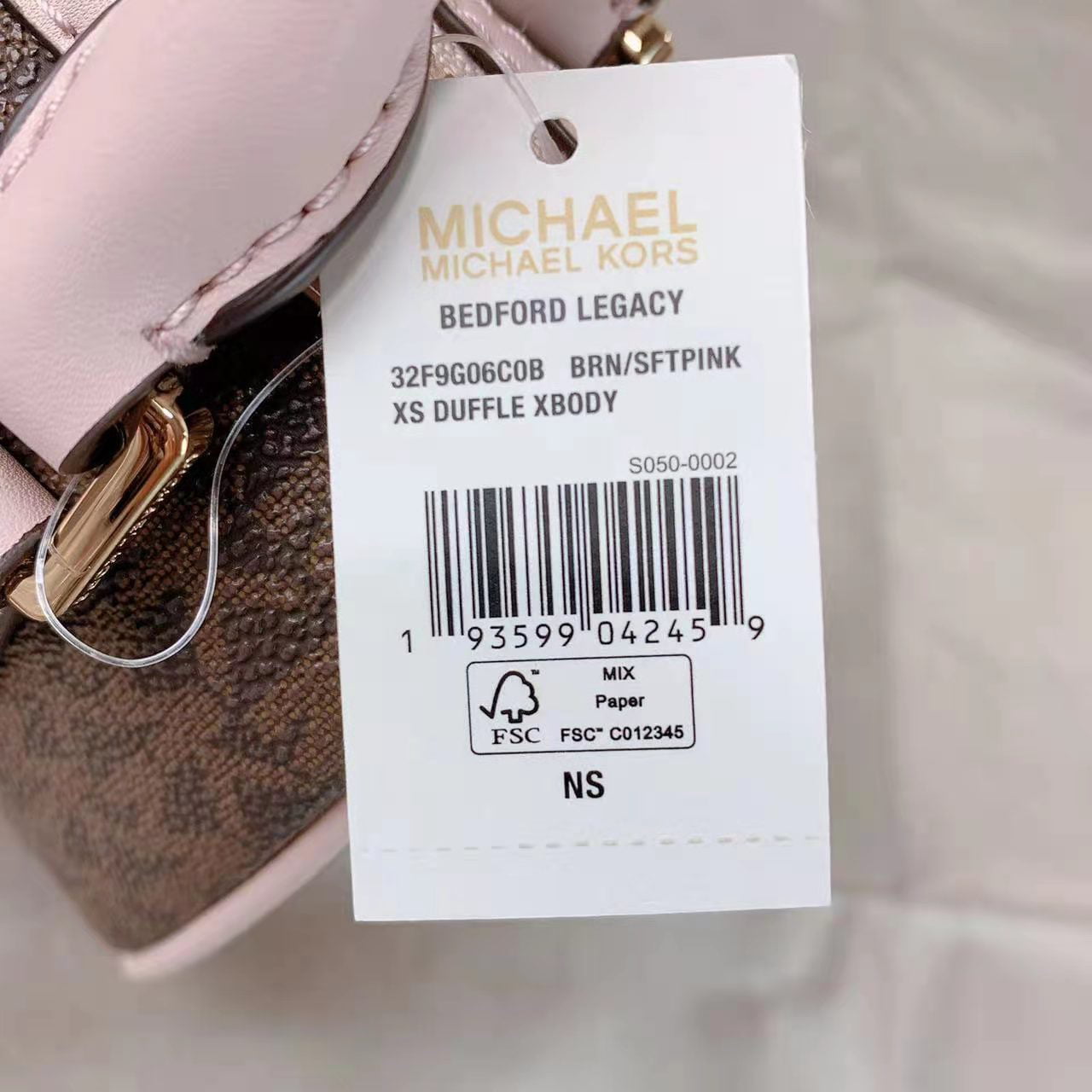 Michael Kors Bedford Signature Flat Crossbody Bag – Brown