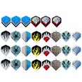 thumbnail image 2 of Bangcool 30PCS Dart Flight Creative Fashion Reflective Plastic Dart Wing Dart Supplies, 2 of 10
