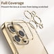 thumbnail image 3 of de silicona suave de lujo para Funda iPhone 14 13 12 11 Pro Max mini XR X XS marco cuadrado chapado a prueba de golpes Cámara protectora transparente TPU, 3 of 4