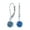 Dark-Blue, variant on Womens Round Solitaire Created Opal Lever back Drop Dangle Earrings Sterling Silver 8MM
