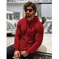 thumbnail image 4 of COOFANDY Mens Hoodie Casual Drawstring Athletic Hoodies Hooded Pullover Sweatshirts with Pocket, 4 of 12