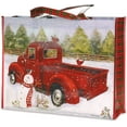 thumbnail image 5 of Red Truck & Pups Shopping Totes - Set of 4, 13 by 16 Inch Reusable Bags, 5 of 6