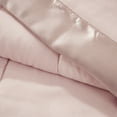 thumbnail image 5 of Down Alternative Blanket with Satin Trim, Bedding Quilt Lightweight Comforter, Soft Thin Quilted Blanket for All Seasons, Blush, 5 of 7