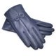 thumbnail image 2 of Qarigey 1 par de guantes de cuero para mujer, manopla cálida de terciopelo para exteriores, calentador de manos portátil para clima frío, guantes y mitones Azul oscuro, 2 of 6