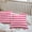 Pink, variant on Waterproof Throw Pillow Covers 16x16 Set of 2, Simple Blue Striped Outdoor Pillowcases with Invisible Zipper, Modern Geometric Line Decorative Cushion Covers for Patio Garden Sofa Couch Balcony