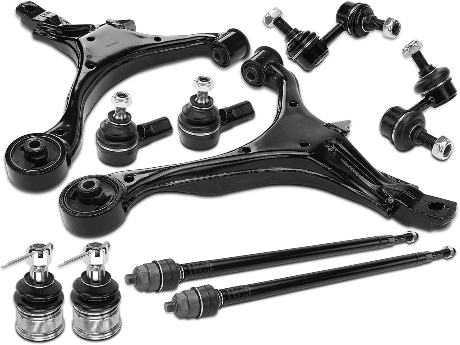 10-Piece Front Suspension Kit – Control Arms, Tie Rods, Sway Bars For Mazda 3 & 5 2004-2014