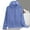 Sky Blue, variant on Women's Jackets Plus Size 4X Under $15 with Hood Summer Reflective Solid Color Breathable Hooded Sunscreen Clothing