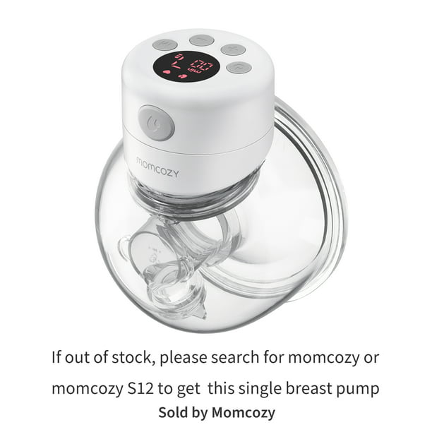 Momcozy S12 Portable Breast Pump, Hands-Free Wireless Mom Cozy Breast Pump 2  Modes & 9 Levels, 24mm White - Walmart.com