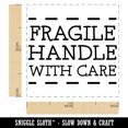 thumbnail image 2 of Fragile Handle with Care Self-Inking Rubber Stamp Ink Stamper - Black Ink - Small 1 Inch, 2 of 7