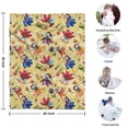 thumbnail image 4 of Flower Fairy Princess Pattern Blanket,Comfortable Soft Flannel Throw Blanket,All Season,Warm Lightweight Blankets for Sofa Bed Couch Living Room Chair,30"x40", 4 of 4
