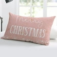 thumbnail image 5 of Pink Merry Christmas Throw Pillow Covers, Xmas Winter Snowflake Yellow Pink Soft Breathable Pillow Cases with Invisible Zipper for Sleeping, Standard Pillowcases for Couch Bed Sofa Chair 20x26 Inches, 5 of 6