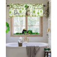 thumbnail image 4 of Lucky Cat St. Patrick''s Day Kitchen Curtains Valances for Windows Green Spring Shamrocks Tree Rod Pocket Window Treatment for Kitchen/Living Room/Bedroom/Bathroom, 54" X 18",, 4 of 5