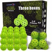 P40 Outdoor Pickleballs Non-Friable & Non-Deformable 2024 USAPA Durability Indoor Pickleballs, Leisure Sports Beginners Club Neon Green 3/12/36 Pack