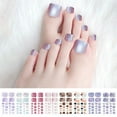 thumbnail image 1 of FSTDElivy 22 Pcs Autocollants pour Ongles de Pieds, Bandes de Vernis à Ongles Unies Assorties pour Femmes, Autocollants Auto-Adhésifs pour Ongles de Pieds en Gel, Liquidation, 1 of 6