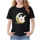 thumbnail image 2 of Blusas y camisas de manga corta con cuello redondo para niños Camiseta de verano de manga corta estampada para niñas Jersey elegante de cuello redondo para niñas Top de algodón para niños, 2 of 6