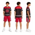 thumbnail image 2 of Quad Seven Boys Activewear Set – 2 Piece Athletic Basketball Shirt and Gym Shorts, Lightweight Breathable Sports Outfit for Boys, 2 of 7