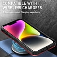 thumbnail image 5 of ELEHOLD Case for iPhone 12 Pro / 12 6.1", Military Grade Magnetic Case with Kickstand, Compatible with Wireless Charging,Green, 5 of 5