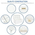 thumbnail image 3 of Jeco Wicker Patio Storage Deck Box in White, 3 of 6