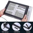 thumbnail image 4 of hands free magnifying glass light magnifier large reading home 26-27s, 4 of 5