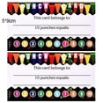 thumbnail image 2 of 100 Pcs Punch Cards, Incentive Loyalty Reward Card Student Loyalty Cards for Classroom, 3.5 x 2 Inch, 2 of 5