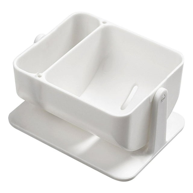 Estuche de almacenamiento de maquillaje Puff Display Stand Tendedero para limpiador facial Baño Blanco Zulema estante de almacenamiento de huevos de belleza