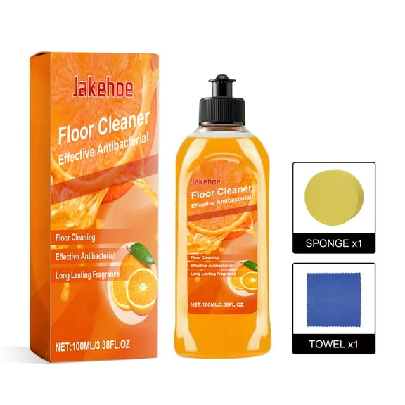 5-in-1 Multisurface Floor Cleaner & Protectant, Floor Polishing & Waxing, Fresher, 3.38 Ounce with Sponge and Towel