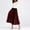 Red, variant on Dpytoraw Women's Vertical Striped Knit Skirt Elegant High Elastic Waist A Line Pleated Midi Skirt Women’s Lace Trim Slip Skirt Beige