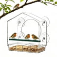 thumbnail image 4 of GUCHO Window Bird Feeder with Detachable Suction Cups, Durable Acrylic Wildlife Feeder for Outdoor and Garden Use, 4 of 9
