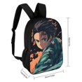 thumbnail image 2 of Tanjiro Kamado Demon Slayer Backpacks Basic Shoulder Daypack Bookbag Satchel Knapsack Rucksack-XTYD1676, 2 of 2