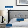 thumbnail image 7 of Modway Teagan Tufted King Headboard in Black Light Gray, 7 of 7