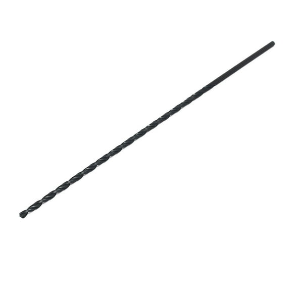 4mm Drilling Dia 250mm Length HSS Straight Round Shank Twist Drill Bit Black