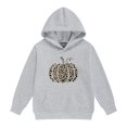 thumbnail image 5 of YunPes Girls Oversized Hoodie Leopard Pumpkin Graphic Sweatshirt Teen Kids Trendy Casual Pullover Top Halloween Party & Spring Fall Daily Wear, 5 of 6